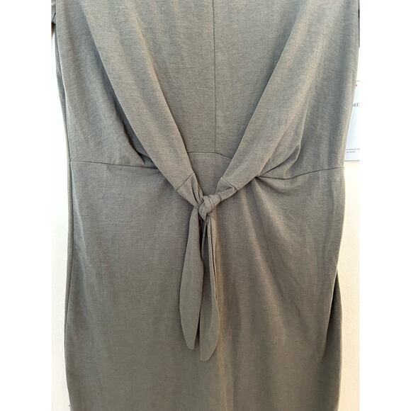 NWT She and Sky Olive Green Knot Front T-Shirt Dress Size Small - Picture 3 of 5